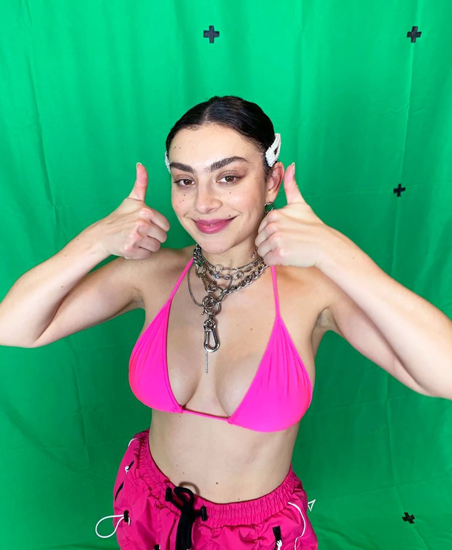 Charli XCX Slays in a Neon Pink String Bikini Top