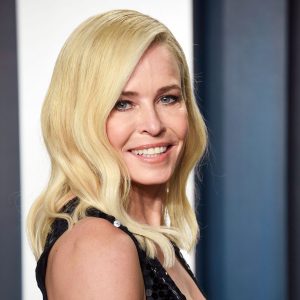 Chelsea Handler Uses Her Bra as a Face Mask