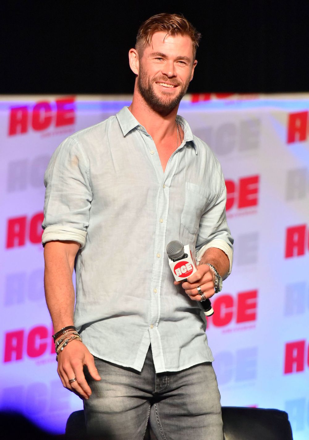Chris Hemsworth Comic-Con Son Crash Interview