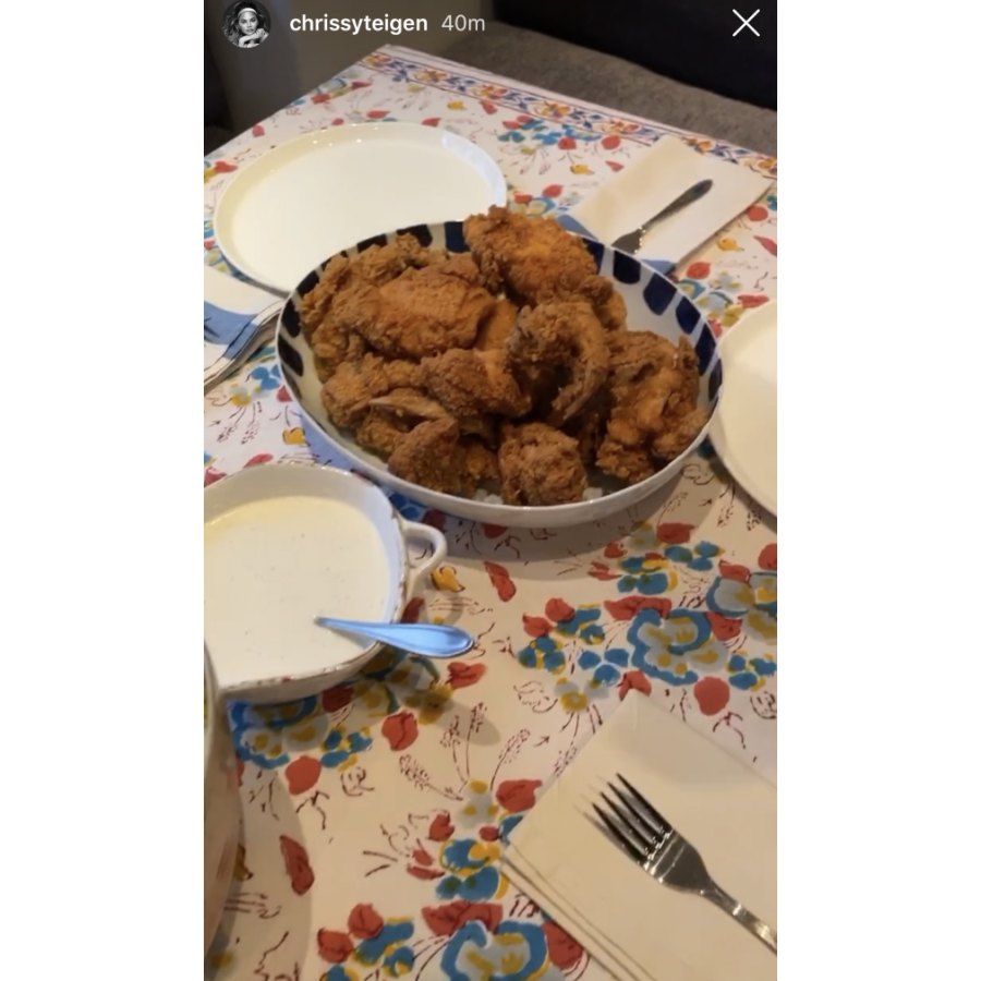 Chrissy Teigen Easter eats