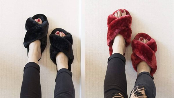 Crazy Lady Women's Fuzzy Open Toe Slippers