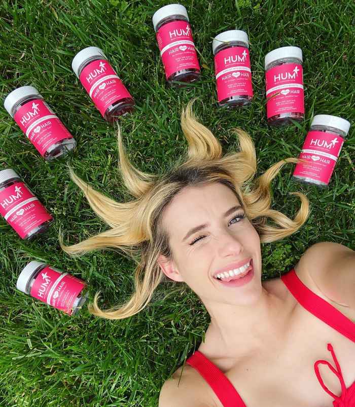 Emma Roberts shared that she is keeping her hair healthy and long with HUM Nutrition’s Hair