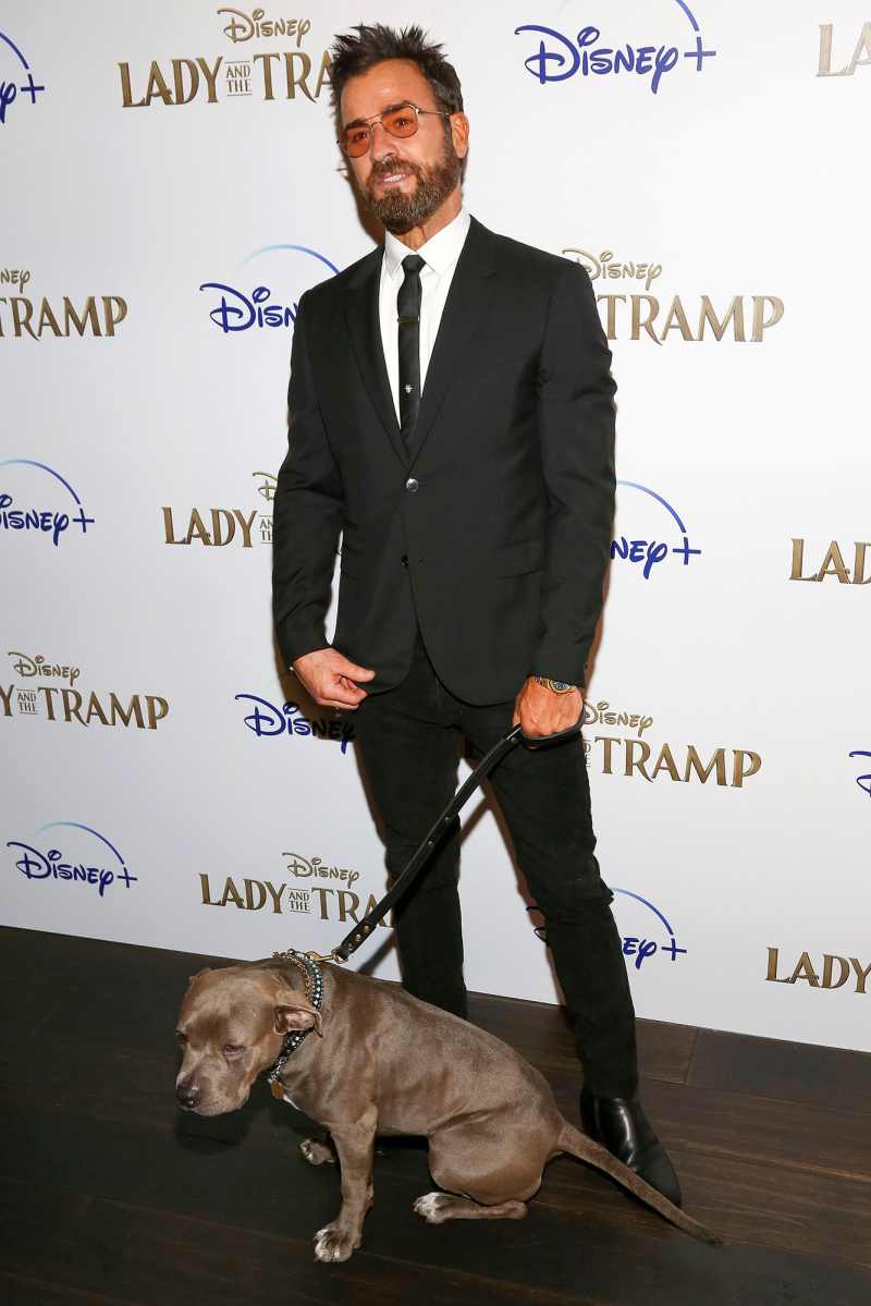 Fancy Dinners Justin Theroux Has Had With His Dog in Quarantine
