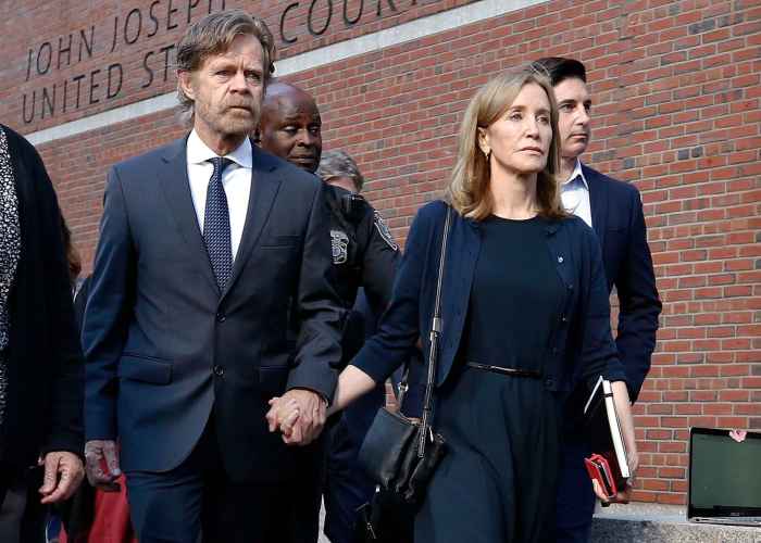 Felicity Huffman and William H Macy Courthouse