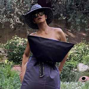 Halle Berry Looks Red Carpet-Ready With Pillow as a Minidress