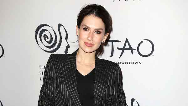 Wearing Saint Laurent New York Film Critics Pregnant Hilaria Baldwin Shows Baby Bump