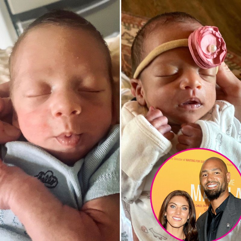Hope Solo and Jerramy Stevens Welcome Twins Vittorio Genghis Stevens Lozen Orianna Judith Stevens