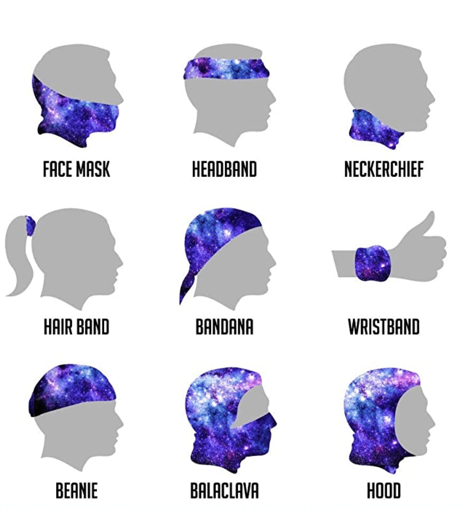 INTO THE AM Galaxy Face Mask Bandana