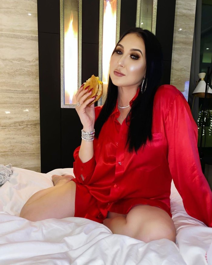 Jaclyn Hill Claps Back Instagram In Bed Eating Hamburger