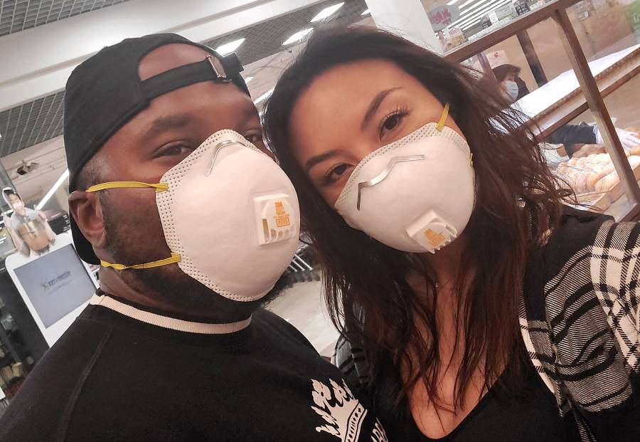 Jeannie Mai Typical Day in Quarantine During the Coronavirus Outbreak Jay and I Head to Grocery Store for a Family Dinner