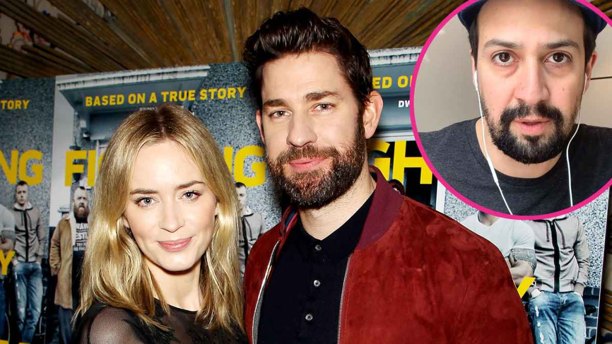 John Krasinski Emily Blunt Surprise Hamilton Fan With Cast Performance