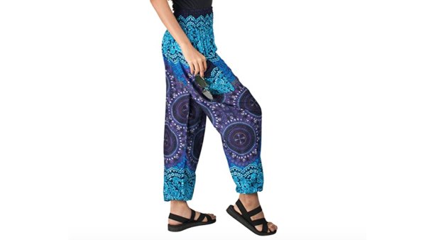 Joob Joob Women's Comfy Bohemian Lounge Pants (Indigo)