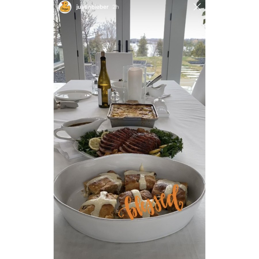 Justin Bieber Easter eats