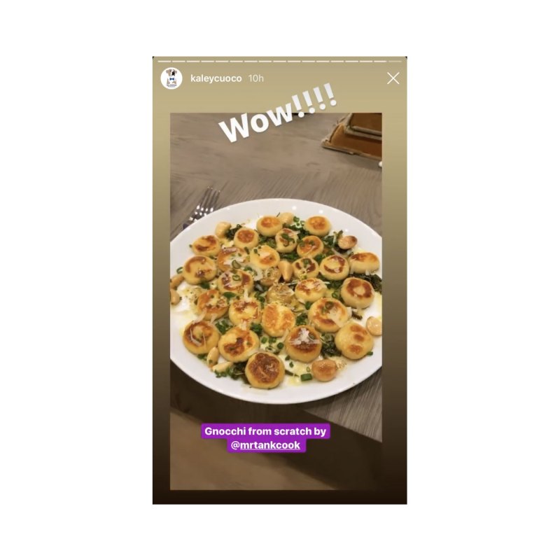 Kaley Cuoco Gnocchi Staying Busy in the Kitchen Amid Coronavirus