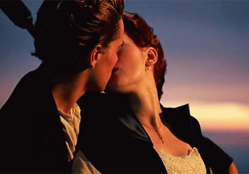 Kate Winslet and Leo DiCaprio in Titanic