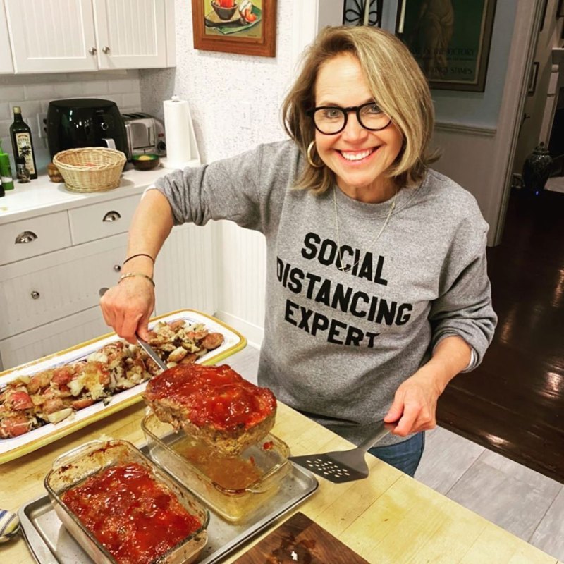 Katie Couric Staying Busy in the Kitchen Amid Coronavirus