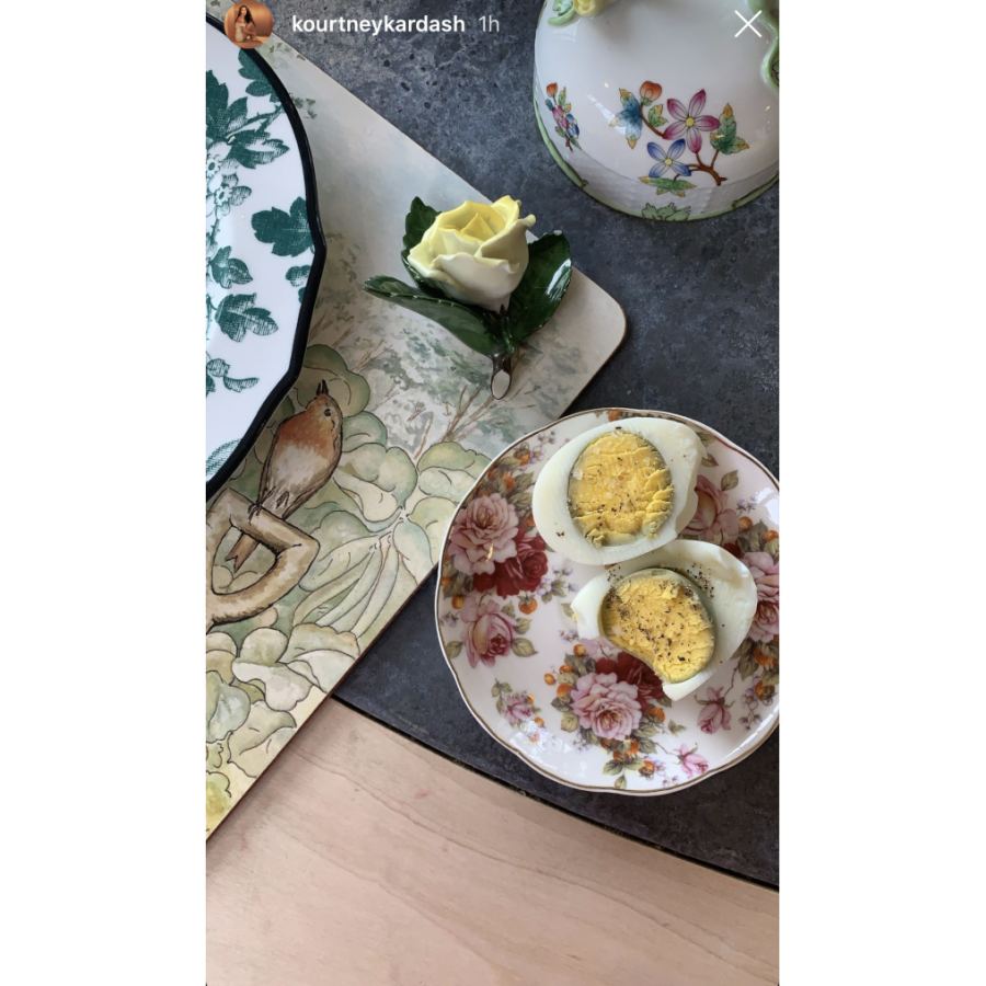 Kourtney Kardashian Easter eats