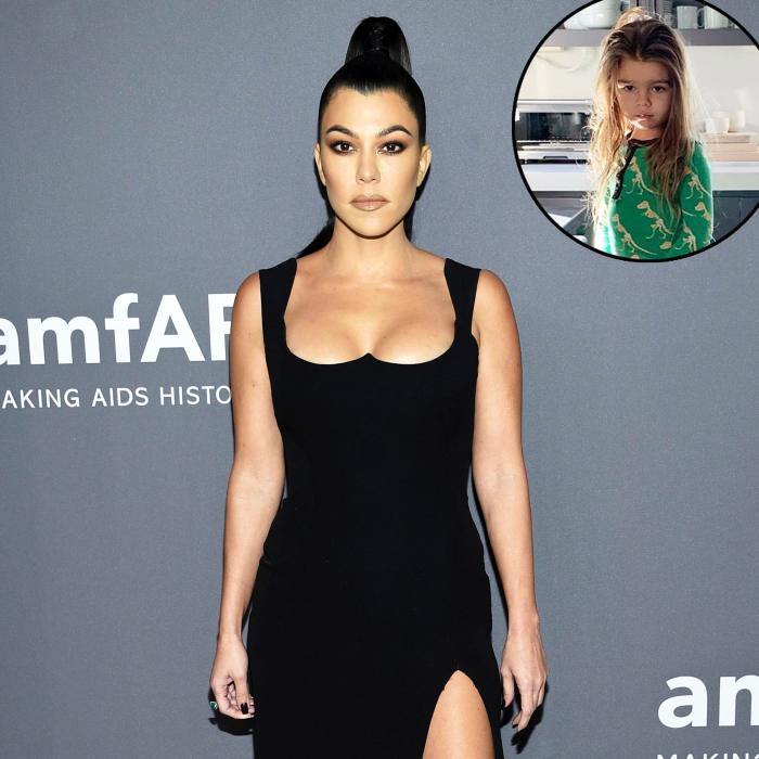 Kourtney Kardashian Snaps at Fan Criticizing 5-Year-Old Son Reigns Long Hair