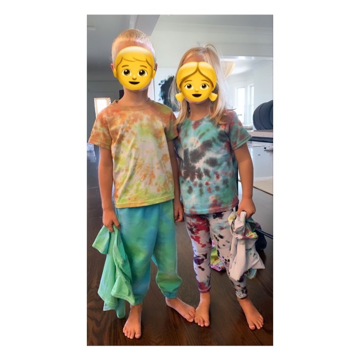Kristin Cavallari Tie Dyes Clothes With Her Kids Amid Quarantine