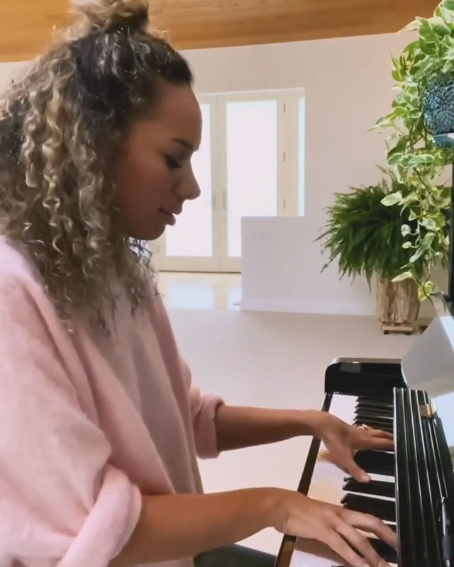 Leona Lewis Instagram Piano Performed Online Concerts Amid Coronavirus