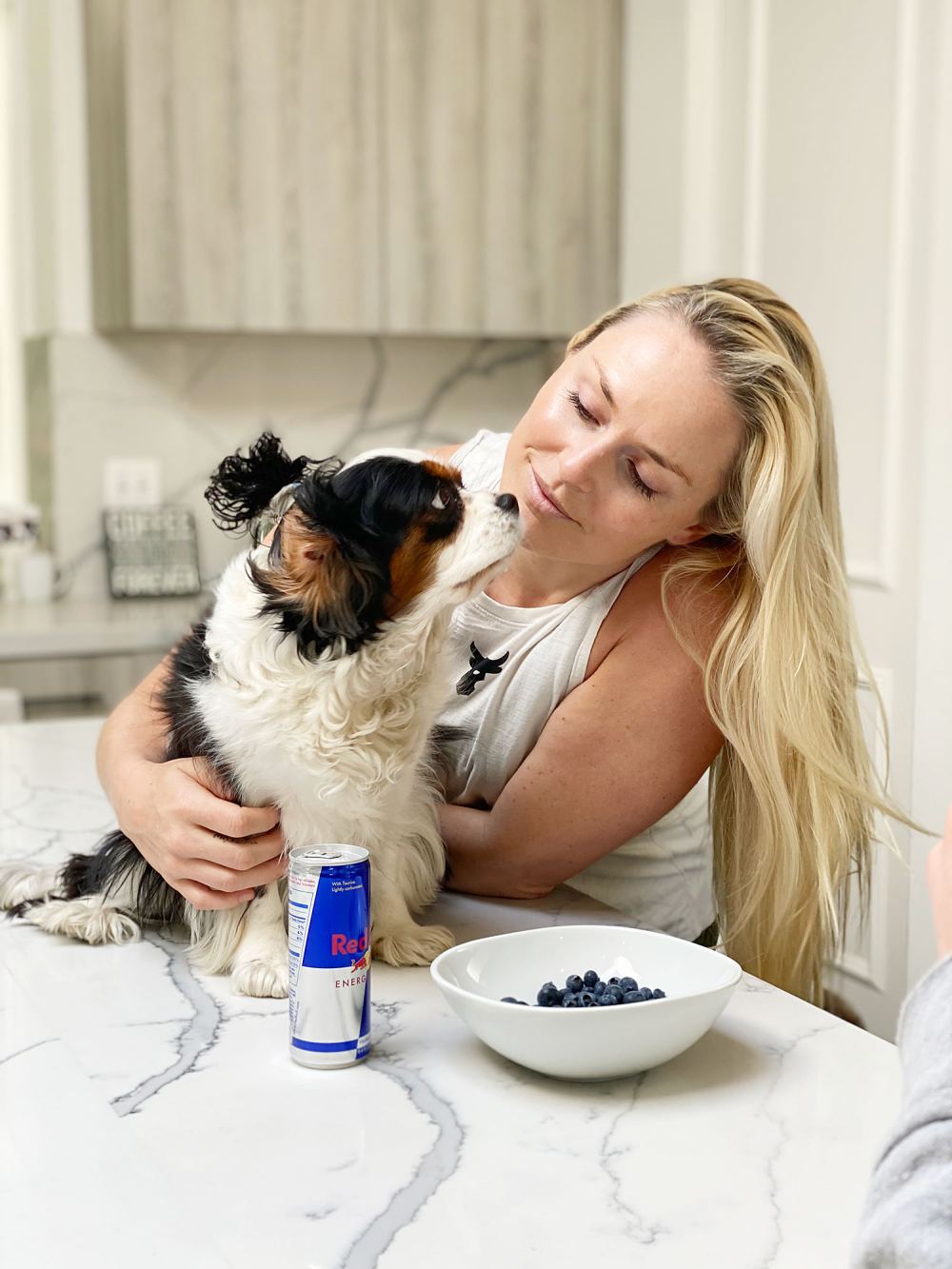 Lindsey Vonn and Her Dog Lucy How I Spend a Typical Day in Quarantine During the Coronavirus Outbreak