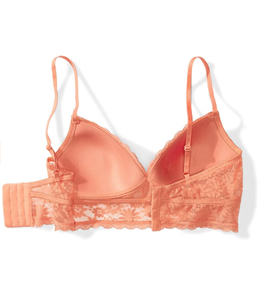 Mae Women's Lace Wirefree Padded Bralette (Burnt Sienna)