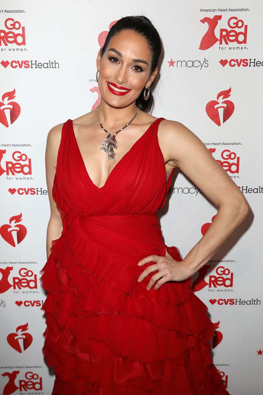Nikki Bella Quotes Heart Truth Go Red for Women Red Dress
