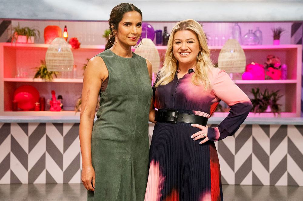 Padma Lakshmi and Kelly Clarkson on Top Chef