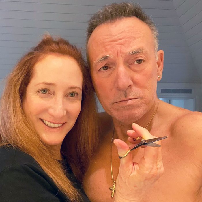 Patti Scialfa Gives Husband Bruce Springsteen a Quarantine Haircut