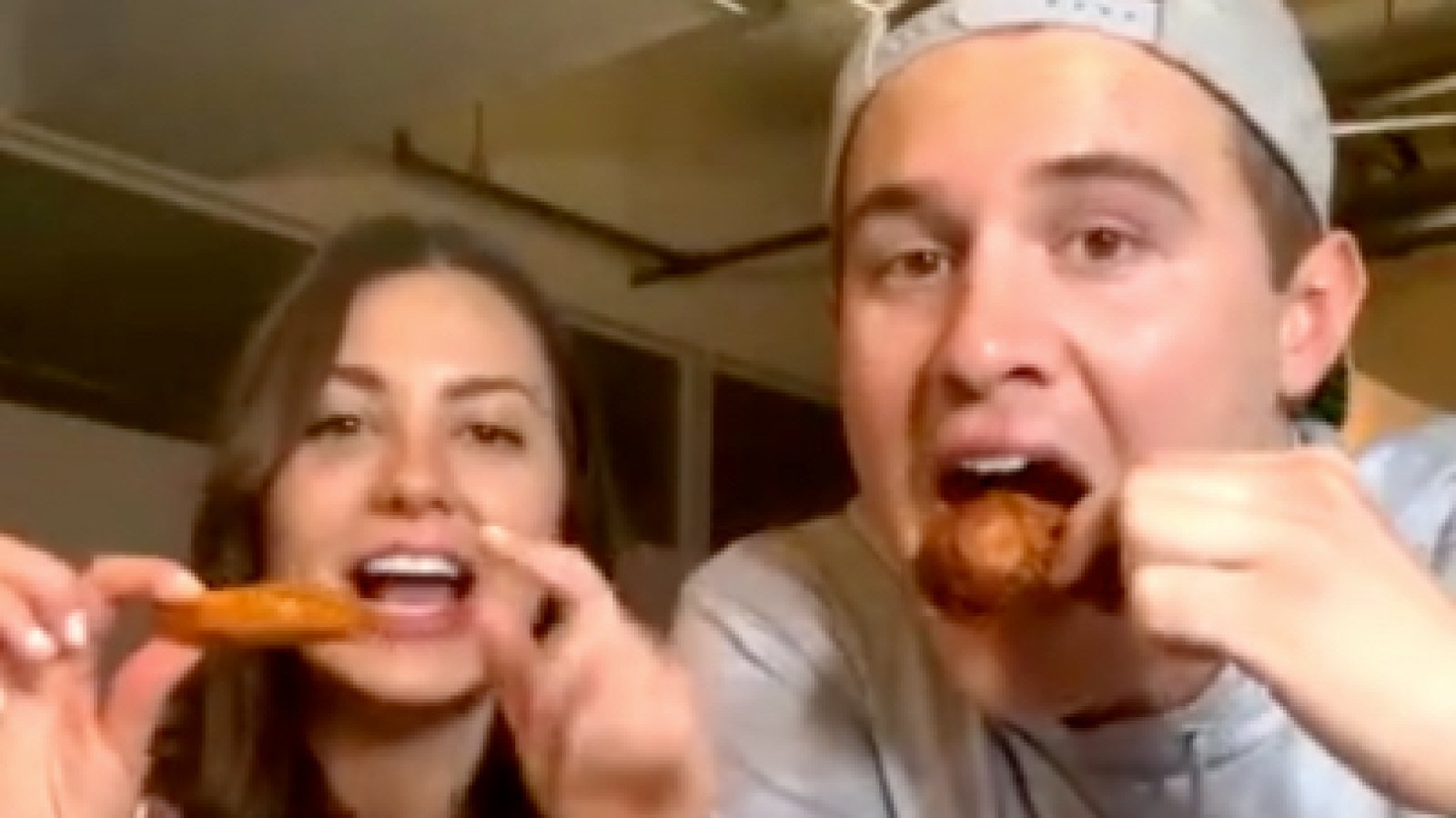 Peter Weber and Kelley Flanagan Join Jason Tartick in Buffalo Wings Challenge for Charity
