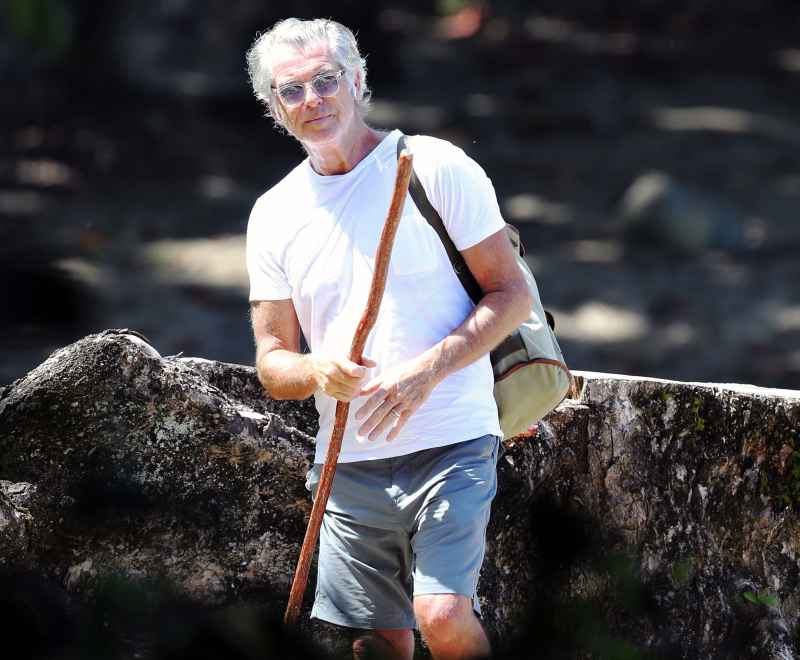 Pierce Brosnan Almost Looks Unrecognizable on Solo Hike Hawaii