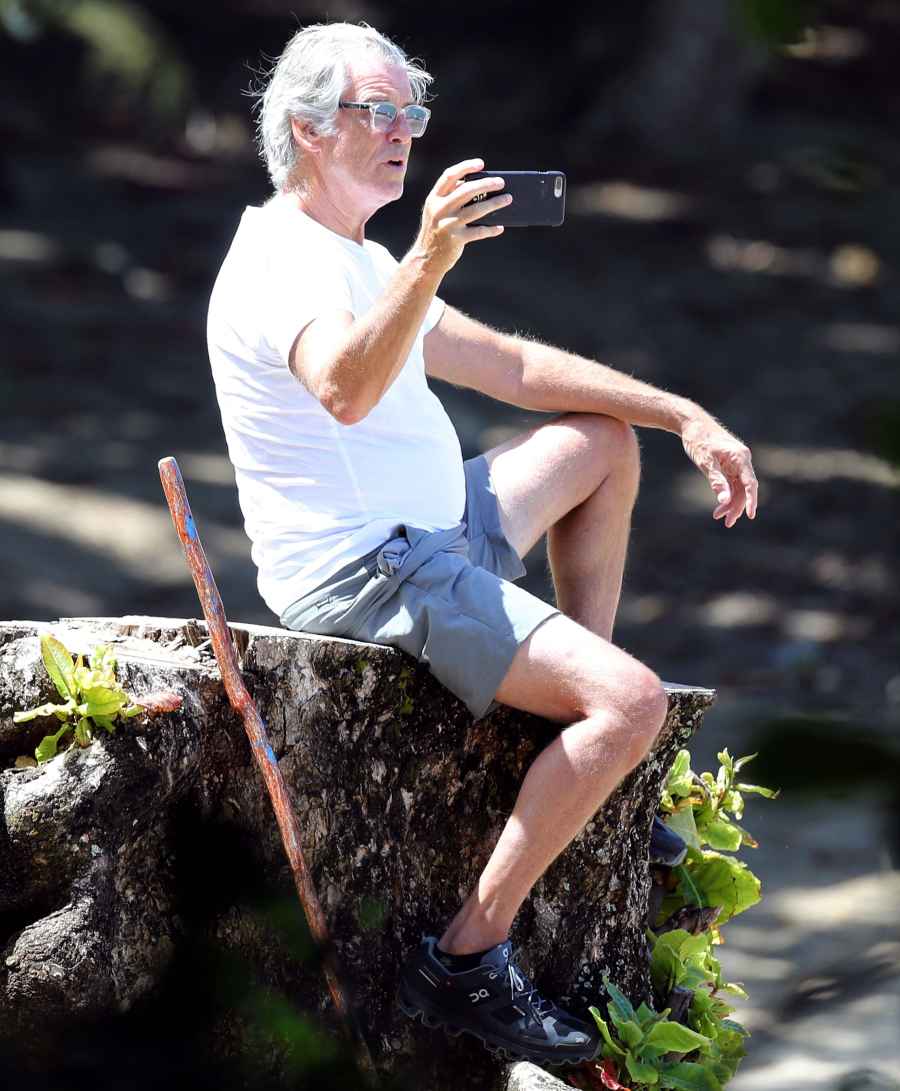Pierce Brosnan Almost Looks Unrecognizable on Solo Hike Hawaii