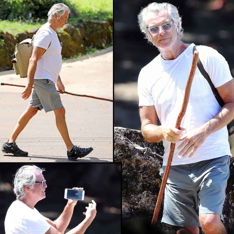 Pierce Brosnan Almost Looks Unrecognizable on Solo Hike Hawaii