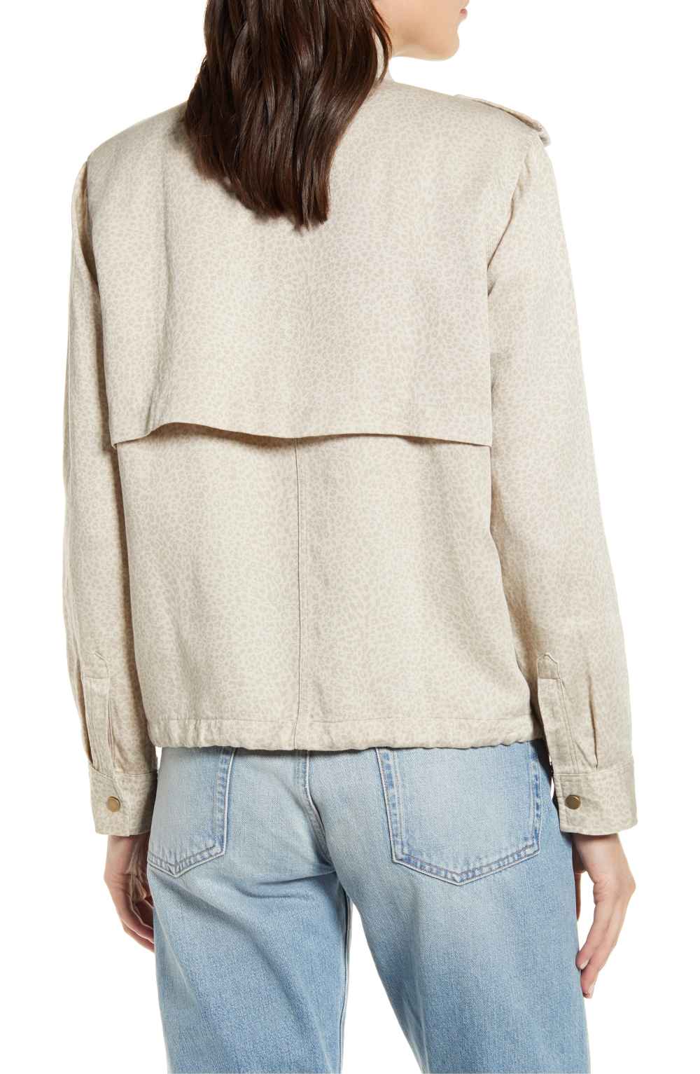 Rails Collins Military Jacket (White Mini Cheetah)