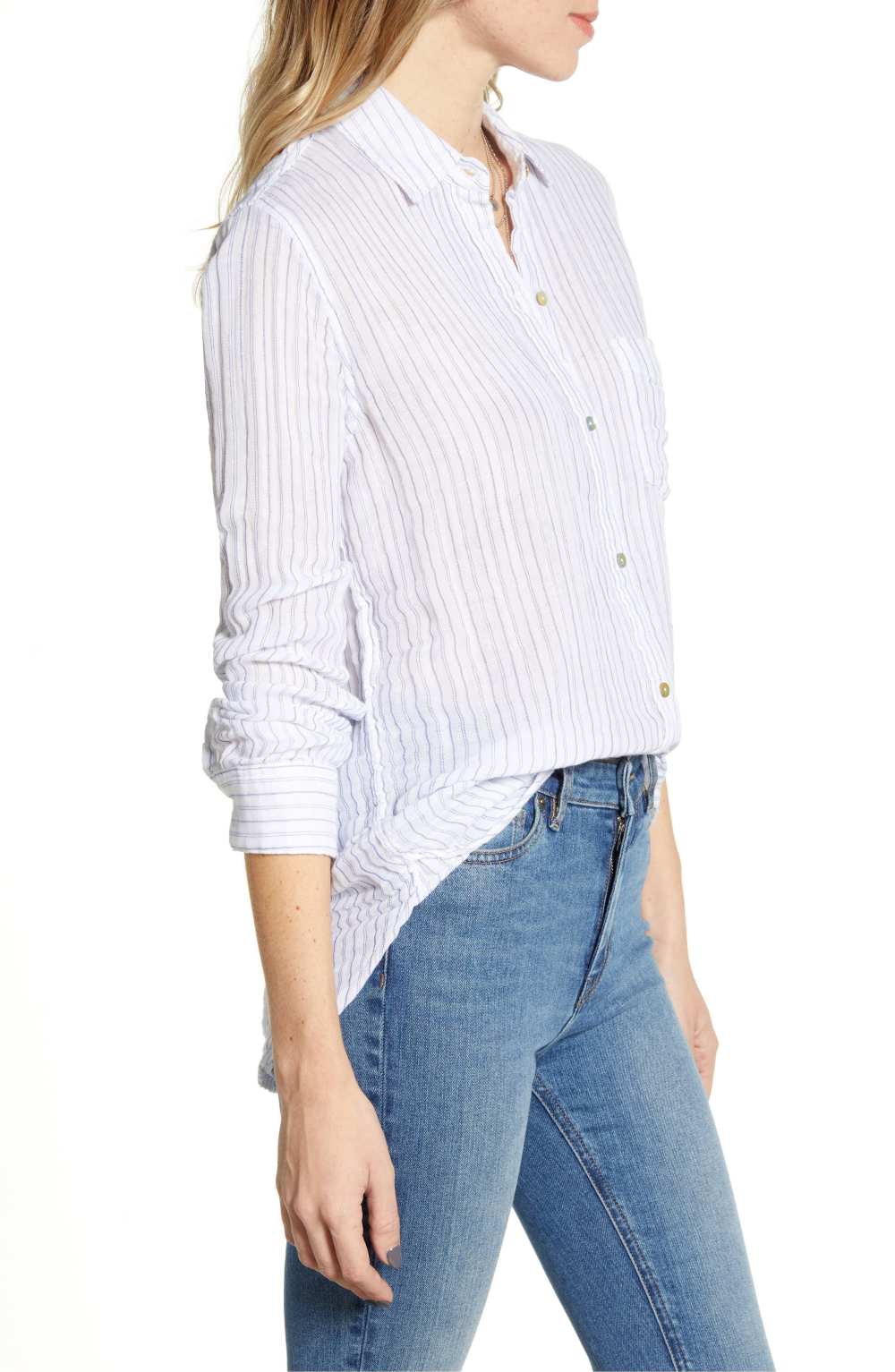 Rails Ellis Cotton Shirt (Davenport Stripe)