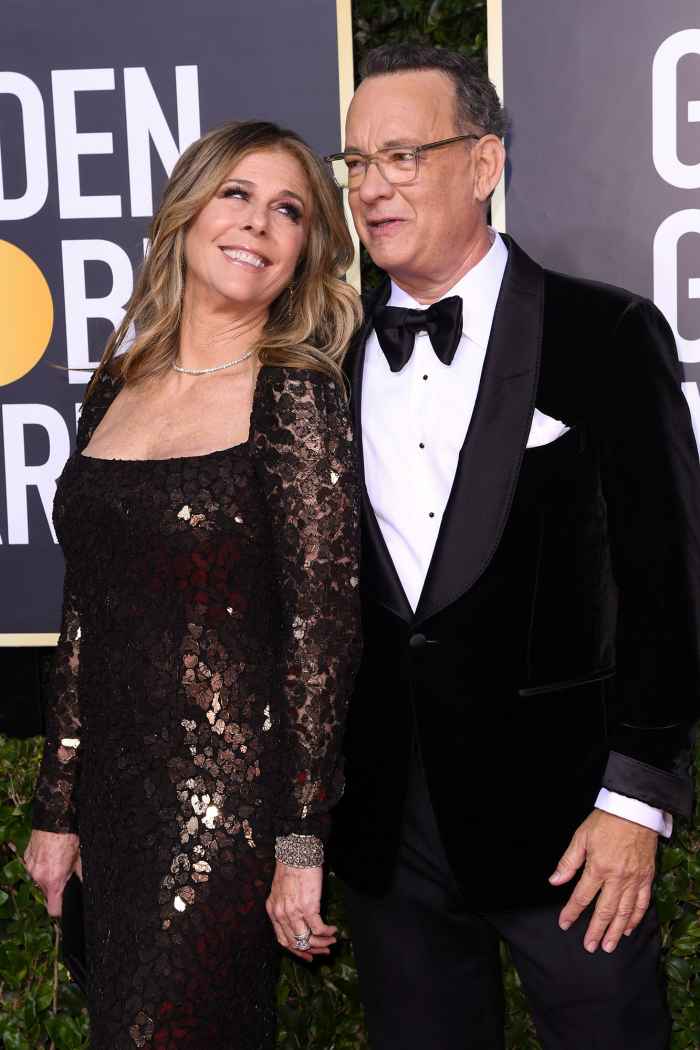 Rita Wilson and Tom Hanks 77th Annual Golden Globe Awards Coronavirus