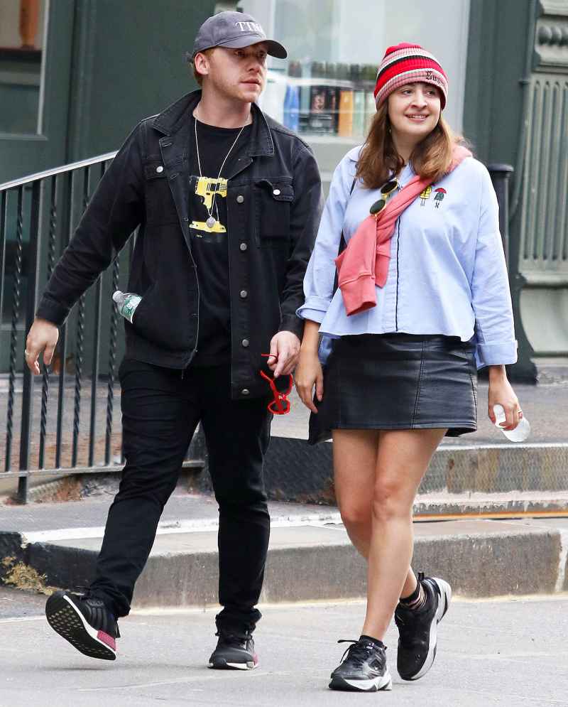Rupert Grint and Georgia Groome in New York in 2018 5 Things to Know About Rupert Grints Pregnant Girlfriend Georgia Groome
