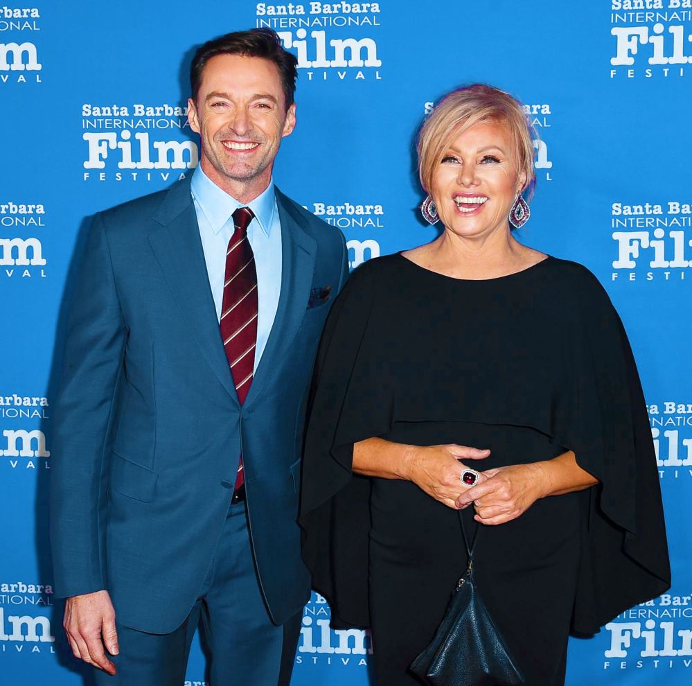 Hugh Jackman and Deborra-lee Furness attend the 13th Annual Santa Barbara International Film Festival Honors Hugh Jackman With Kirk Douglas Award For Excellence In Film on November 19, 2018 in Santa Barbara, California.