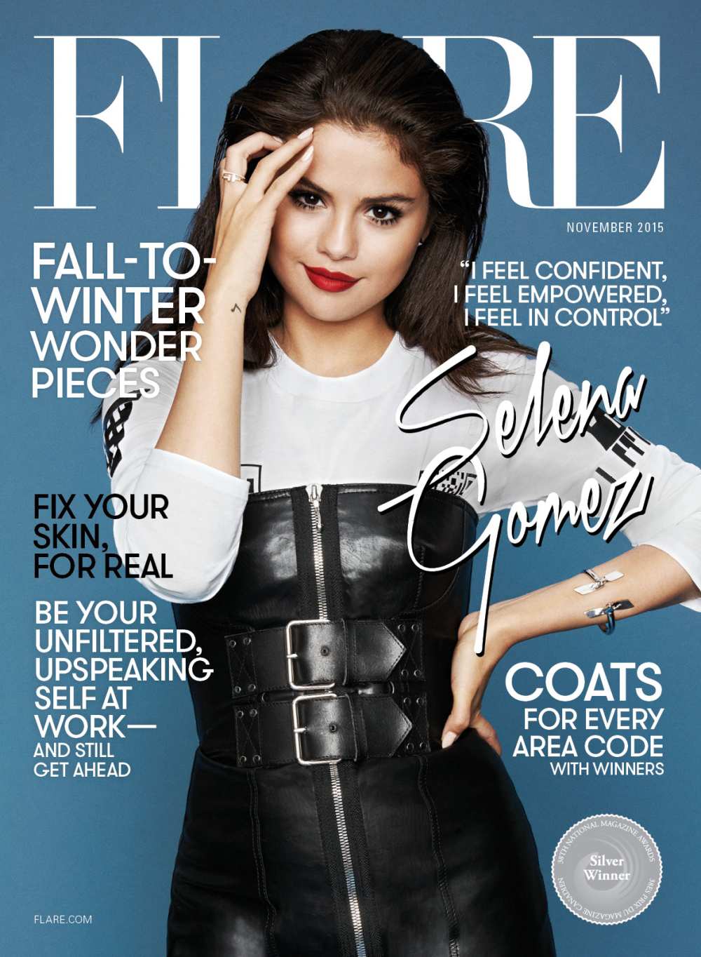 Selena Gomez Flare magazine cover