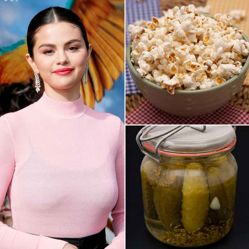 Selena Gomez Loves Popcorn and Pickle Juice
