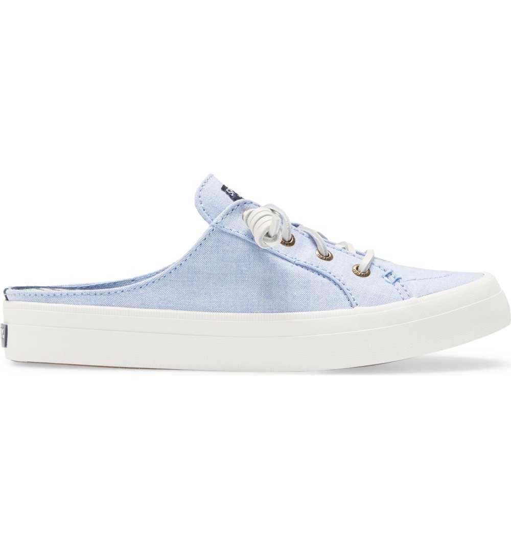 Sperry Crest Vibe Mule (Blue Chambray Fabric)