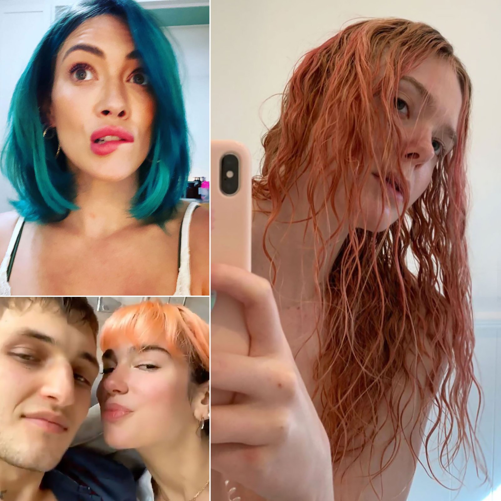 Celebrities Trying Out Bold New Hair Colors While Stuck At Home in Quarantine