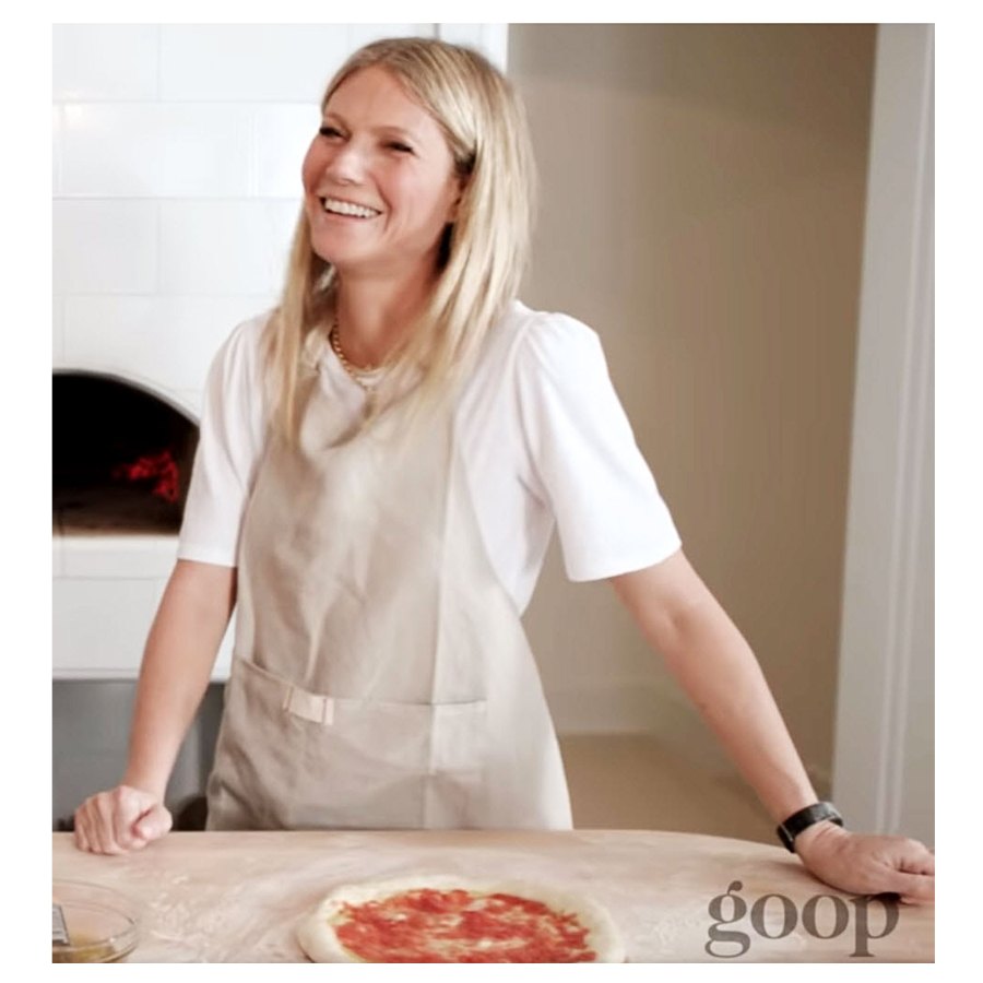 Stars Making Pizza Gwyneth Paltrow