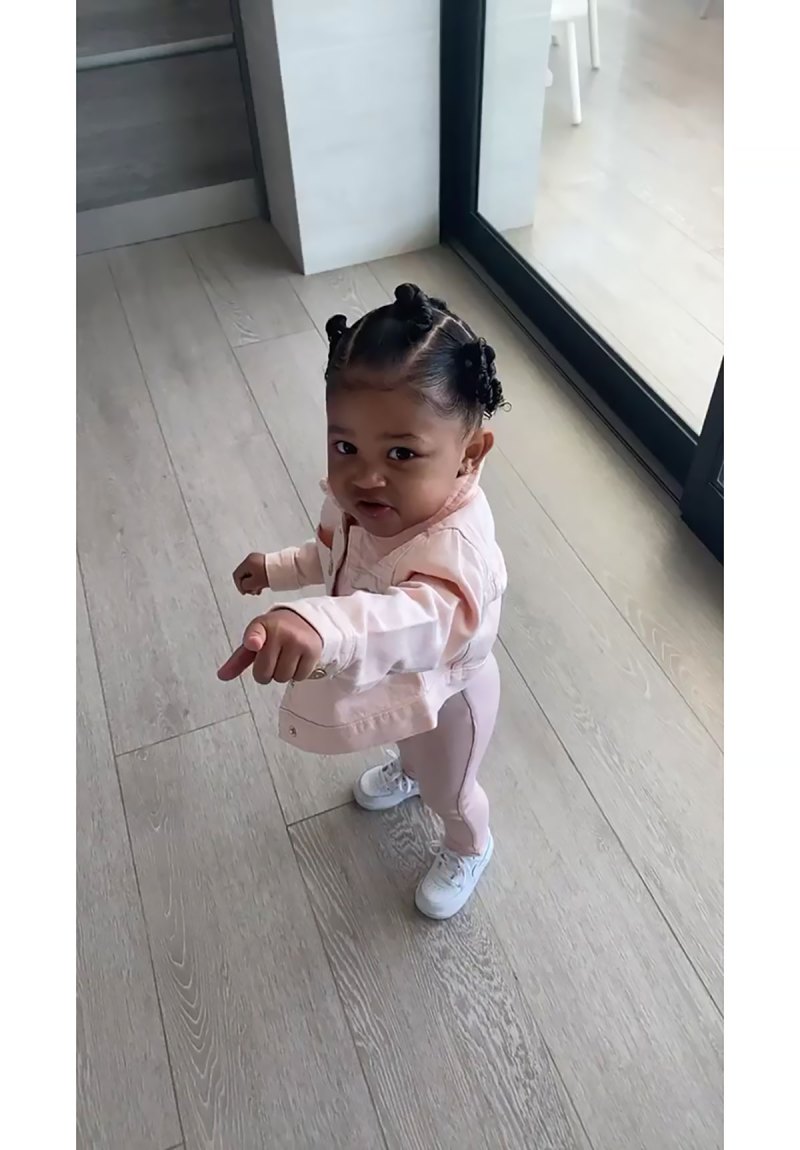 Stormi Webster Is On-Trend and Adorable in Monochrome Pastel Pink