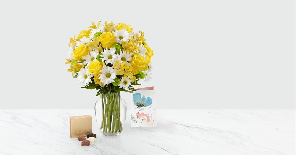Sunny Sentiments™ Bouquet & Gift Set