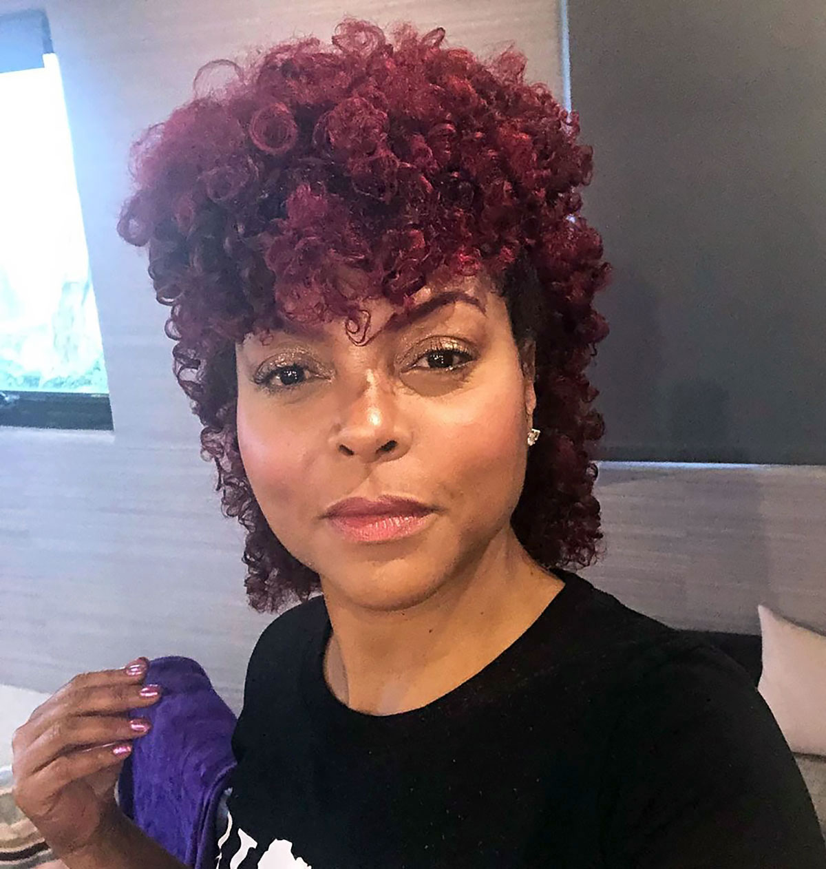 Taraji P. Henson Shares Routine for Naturally Curly Hair: Watch