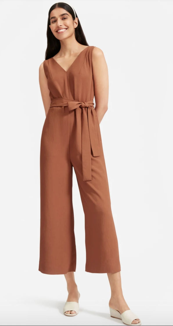 The Japanese GoWeave Essential Jumpsuit (Cocoa Brown)