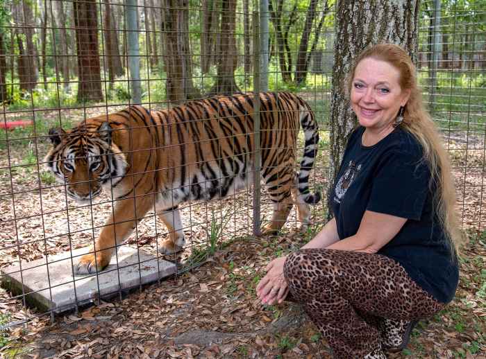 Tiger Priya and Carole Baskin Big Cats Rescue Tiger King