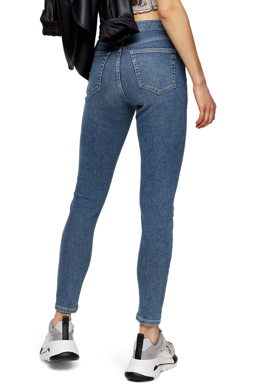 Topshop Jamie High Waist Ripped Skinny Jeans