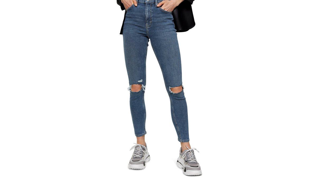 Topshop Jamie High Waist Ripped Skinny Jeans